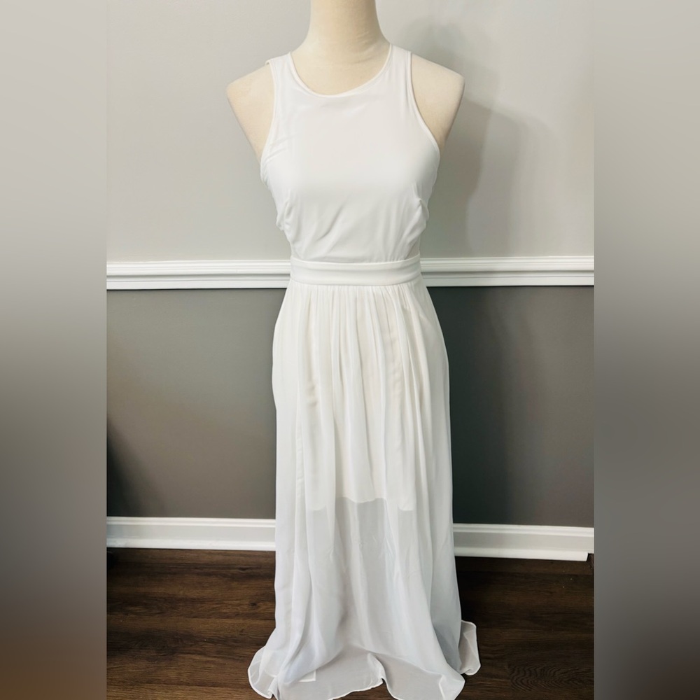 Bisou Bisou White Midi Dress